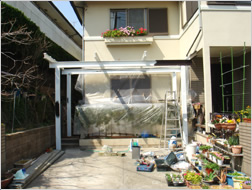 (施工中)横浜市都筑区すみれが丘 Kさま邸 ウッドデッキ工事