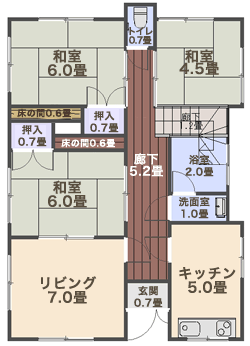 (施工前間取図1階)川崎市宮前区犬蔵 Mさま邸 戸建改修工事